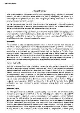 India Construction Sector Report 2024-2025 - Page 1